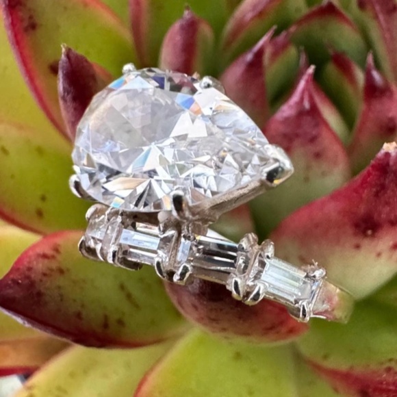 Sterling Silver, CZ, ESPO, Joseph Esposito, Ring Size 5 3/4, 4 Grams - Picture 1 of 10